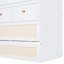 Lit double robuste en blanc avec des options de rangement spacieuses