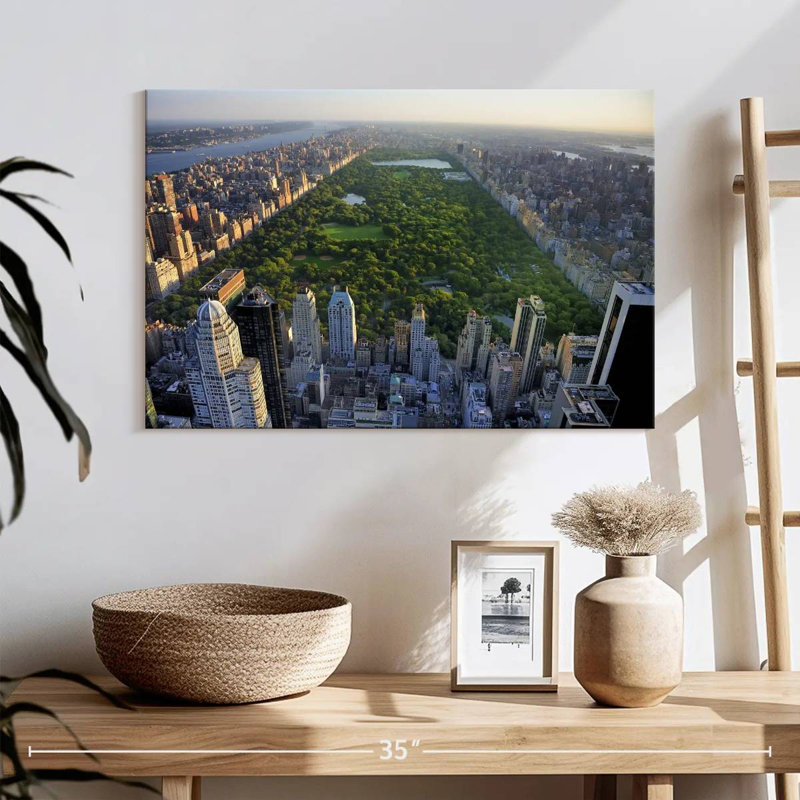 Central Park sur toile, H 16 po x l 24 po x P 1,25 po