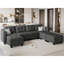 Canapé de rangement Ashbury Hunsicker de 116,4 po de large avec méridienne et canapé modulaire-86901743