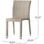 Chaise LARACHE en aluminium sans accoudoirs en rotin-179457756
