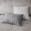 Ensemble d'édredon chic et gris 7 pièces à motif texturé pour chambre à coucher moderne, hypoallergénique et facile à entretenir-119071059