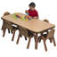 Ensemble de table rectangulaire et chaise pour tout-petits BASELINE -56334854-51953192