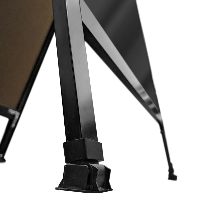 Tableau noir en position libre A-Frame Sidewalk, Thermolaquage noir, H 3 pi 6 po x l 1 pi 6 po