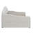 Full-Scale Modern Fabric-Draped Platform Bed Frame With Curved Headboard & Integrated Storage Drawers-376083233