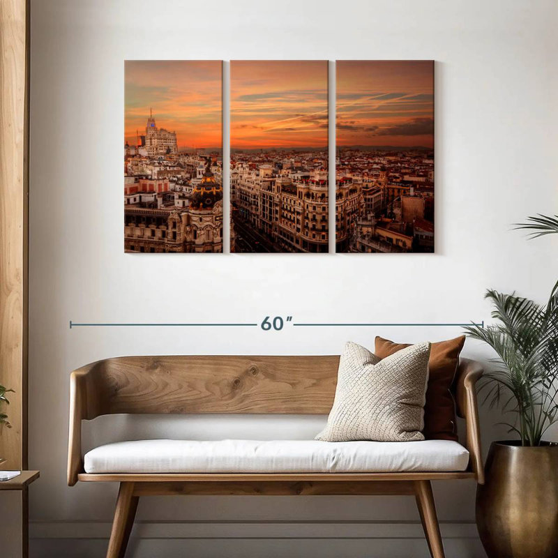 Sireci Madrid Sunset, 28" H x 45" W