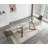 Extendable Glass Top Dining Table