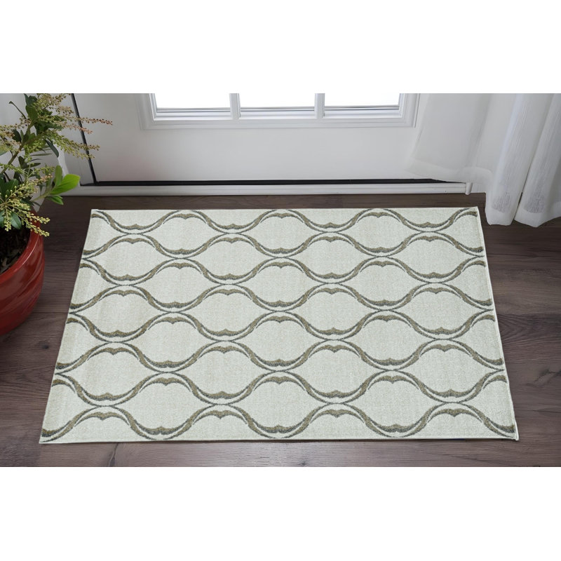 3' X 5' Sand Polypropylene Rug