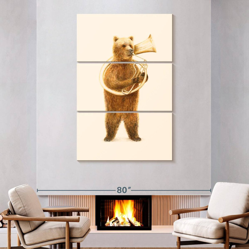 Ketti The Bear And Its Helicon, 74" H x 48" W