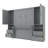 4 Drawers Murphy Bed With Wardrobe And Shelves-1887813372-2119252275