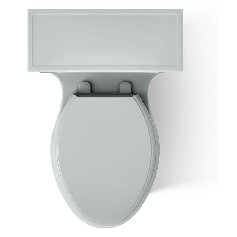 Memoirs Stately Comfort Height 1.28 gpf One-piece Compact Elongated Toilet, Ice Grey