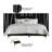 QUEEN SIZE WALL BED IN BLACK VELVET-96056548-121417760