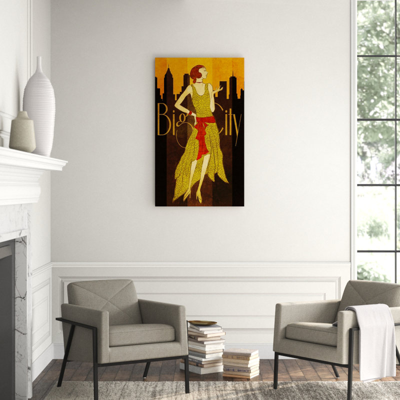 The Big City Print by Sofia Fox, Glass Coat, 50" H x 30" W x 1.5" D