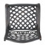 De 2 fauteuils - Pieds traditionnels et accents floraux rouille - structure en aluminium l 26,25 po x P 21,73 po H 34,84 po Assemblage requis 2 motifs à volutes élégants