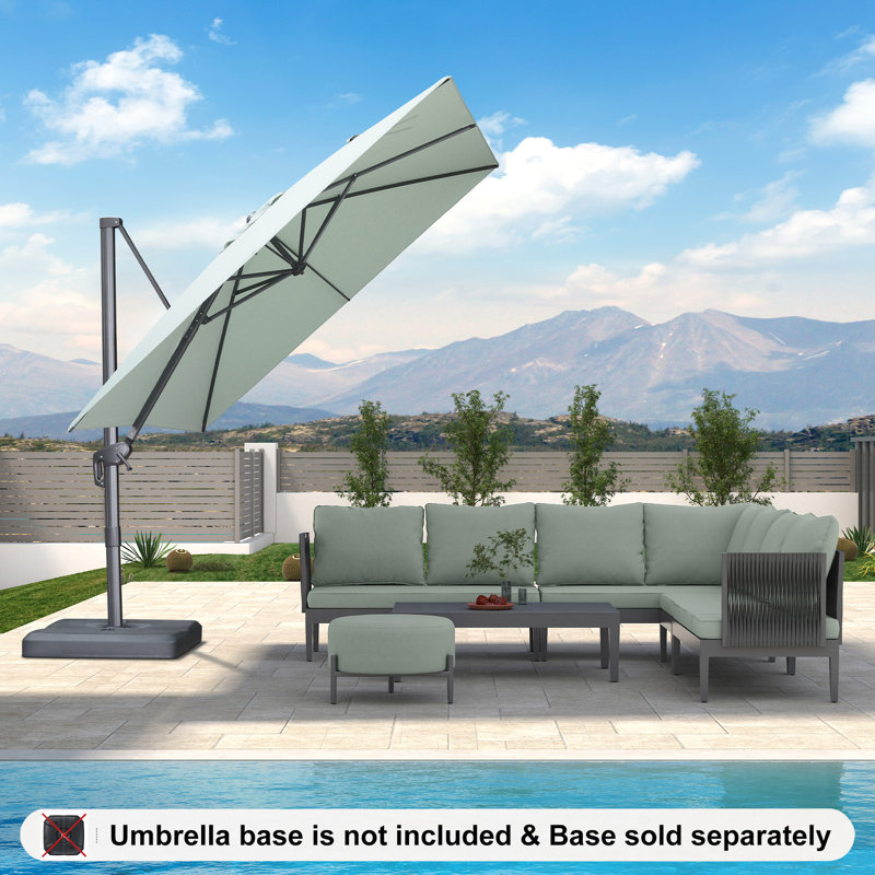 274cm Cantilever Parasol, Green