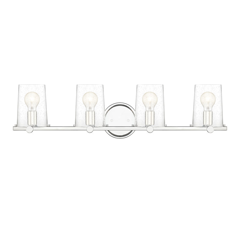 Éclairage pour meuble-lavabo 4 lumières Lingle, Chrome
