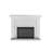 Longo Electric Fireplace in Mirrored