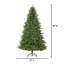 Lighted Artificial Pine Christmas Tree-647167216