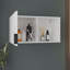 Pharmacie avec miroir et tablettes, avec option de positionnement vertical ou horizontal, solution de rangement de salle de bain moderne, blanc