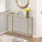 Keyiona 39.37'' Glass Top Console Table