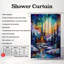 Rideau de douche standard 1 pièce Ink Winter Scene-100722356