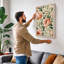 Scattered Peonies Botanical - Wrapped Canvas-494803826-494803835