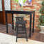 Table de bar 22 po x 42 po x 36 po Traditional Black-1273355608