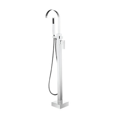 Floor Freestanding Tub Filler with Diverter
