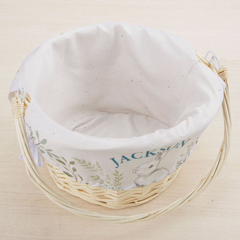Panier de Pâques avec poignée pliante Personalication, Oui