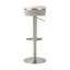  Astro White and Grey Boucle Adjustable Stool