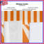 Rideaux à rayures verticales orange, voilages et voilages à rayures - 1 panneau-268643557-268643556