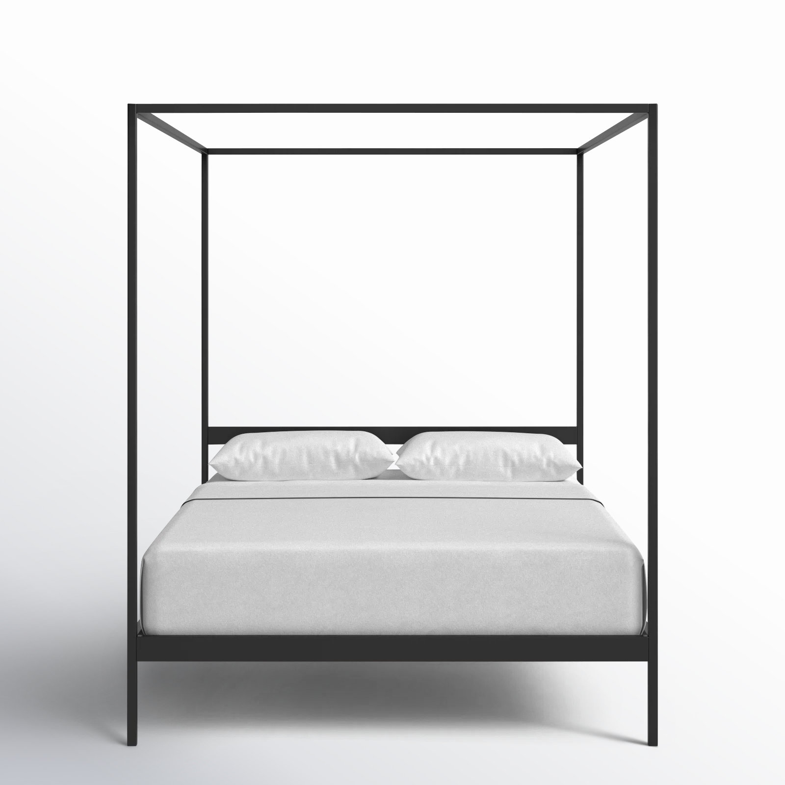 Aston Metal Canopy Bed, Black, Queen, 80"