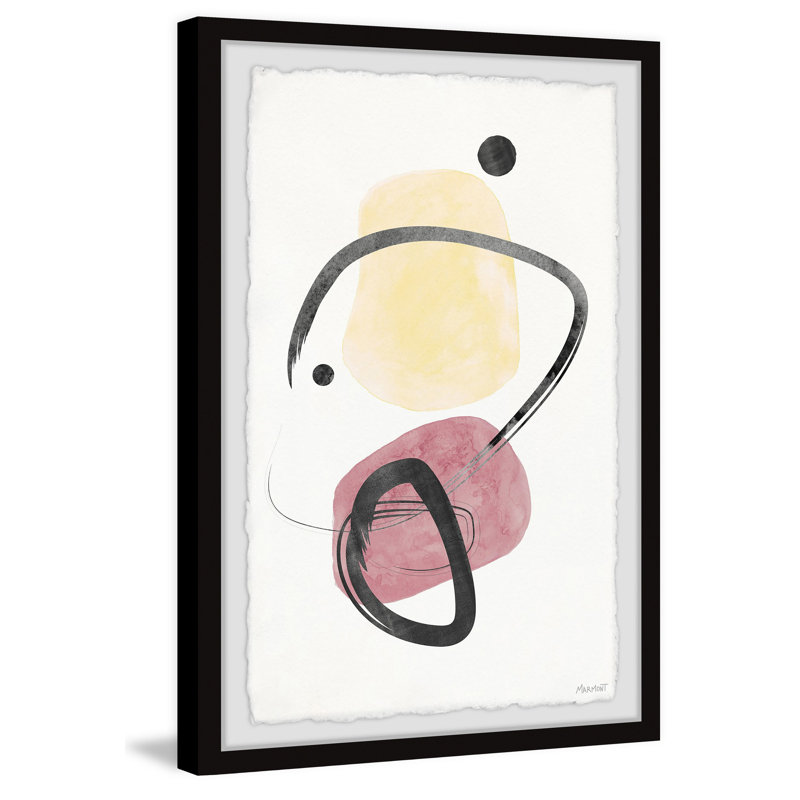 Red Patch - Single Picture Frame Painting, 30 cm H x 20 cm W