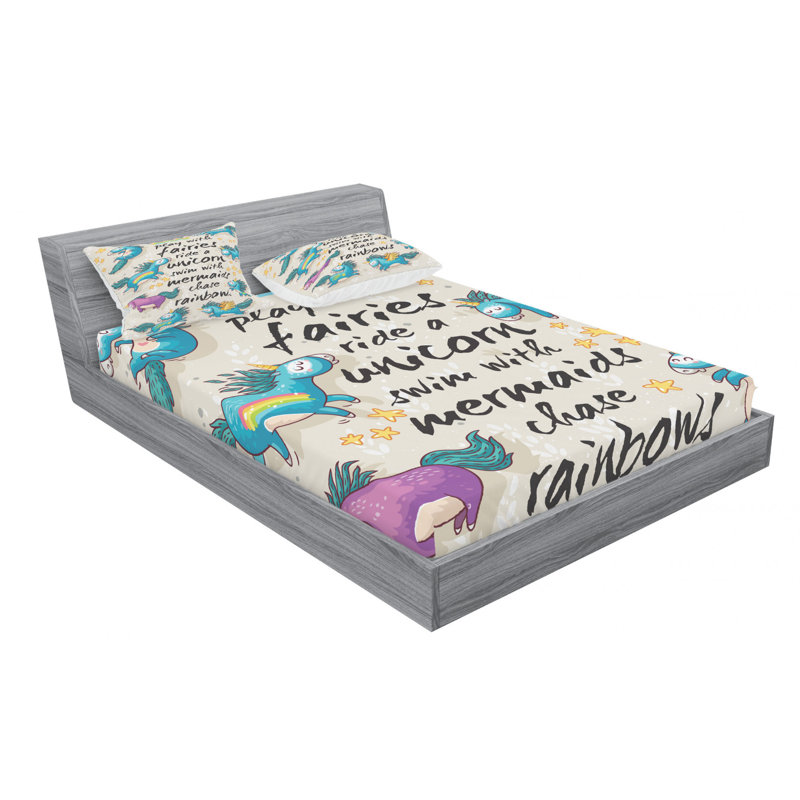 Microfiber Sheet Set, Queen Sheet Set with Fitted Sheet