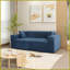 Canapé de salon en velours 3 places Modern Large assise-384285132