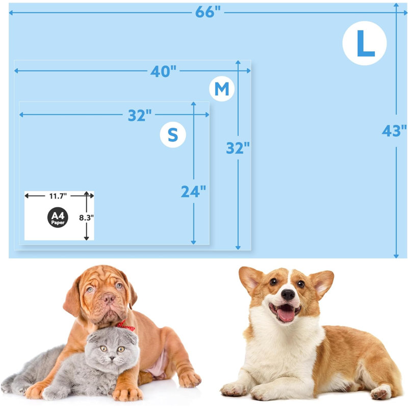 Couverture pour animaux, Bleu, L 32 po x L 40 po