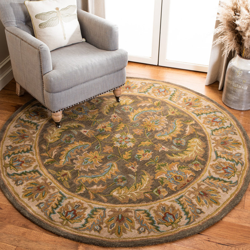 Cranmore Hand Tufted Wool Oriental Rug, Round 6'