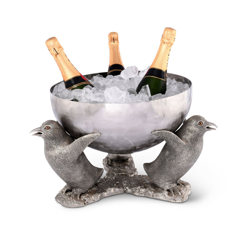 Bac à boissons en acier inoxydable Sea and Shore avec base pingouin