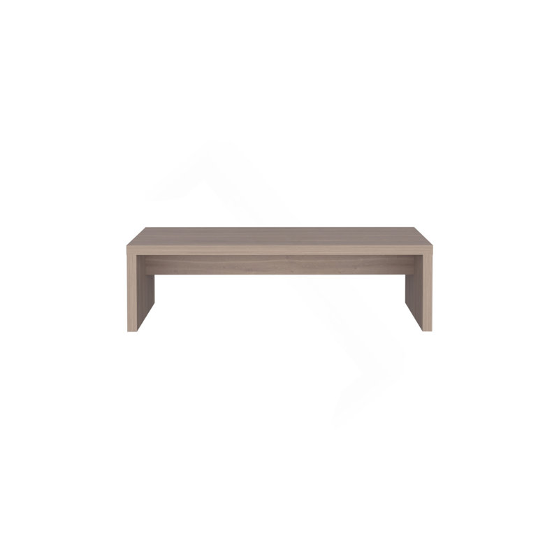Bureau H 5,4 po avec 1 tablette, chêne blanc