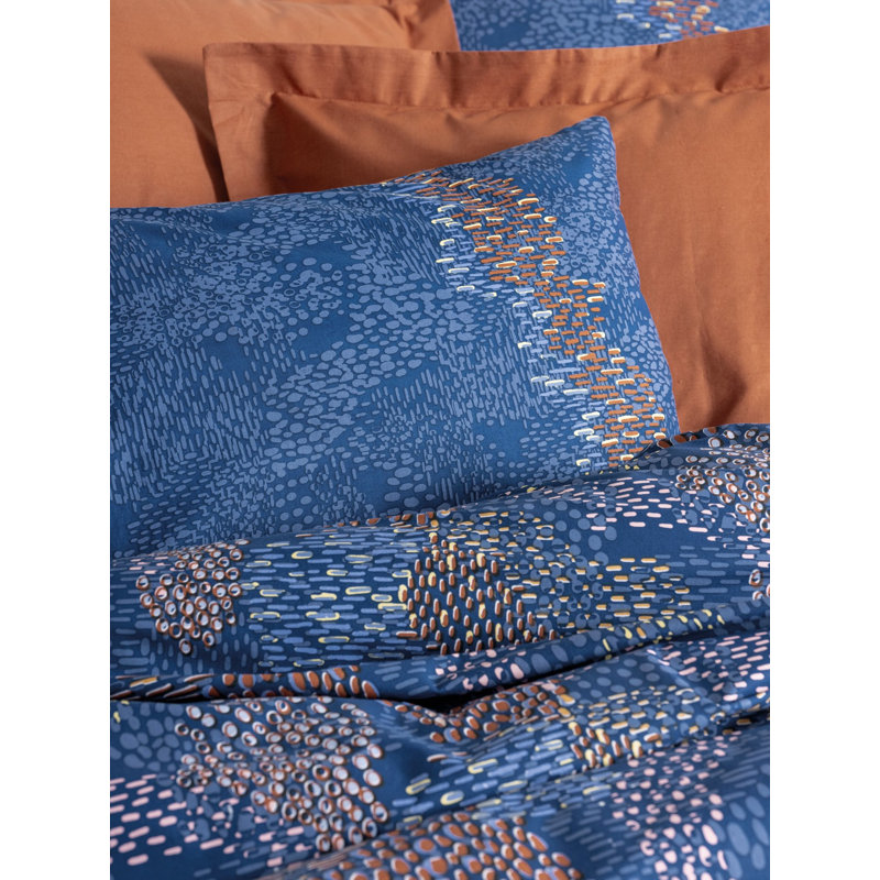 Ranforce Quilt Cover Set (DE), Twin XXL Sheet Set with 1 Pillowcase