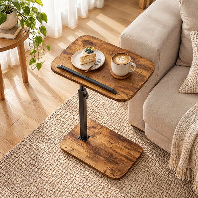 Table d'appoint réglable en C pivotante