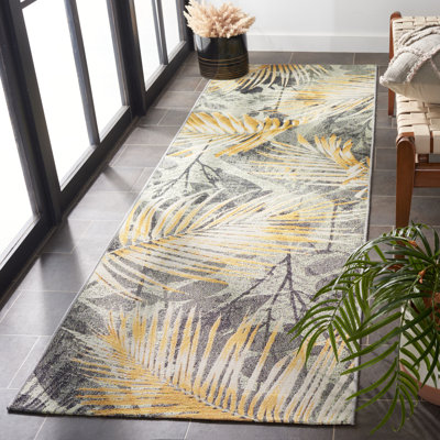Tapis d'intérieur / extérieur à motif floral Barbados 500 Performance
