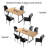 Modern Kitchen Dining Set, Extendable Dining Table with Upholstered Dining Chairs(1 Table 6 Chairs)-656058192-611208663