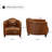 Paynesville Tufted Genuine Leather Accent Armchair (Set of 2)-1494313688