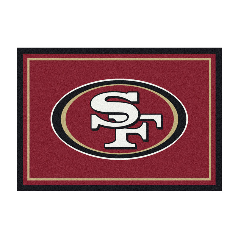 Indoor Rug, Rectangle 7'8" x 10'9", San Francisco 49ers