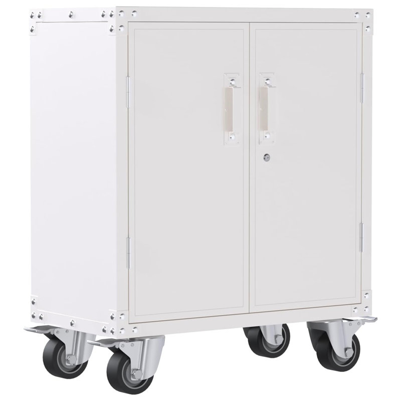 30.31'' W Steel Bottom Rollaway Chest with Wheels