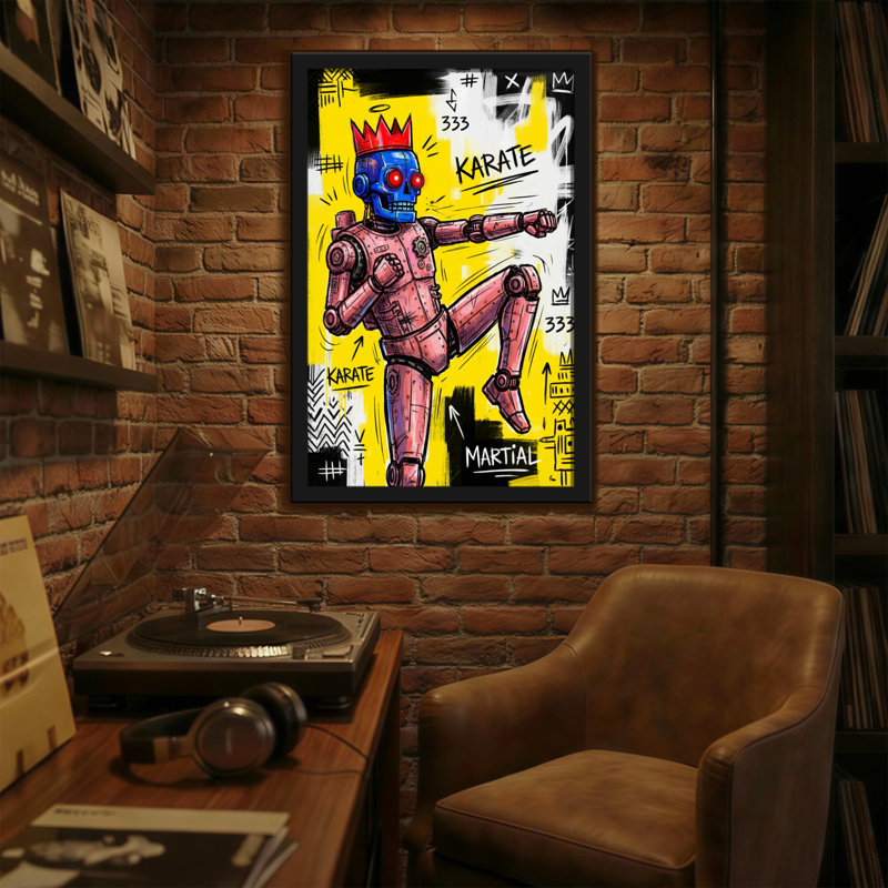 Art martial Fashion Robot Fashion, H 18 po x l 12 po