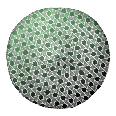 Coussin de plancher hexagonales et triangles