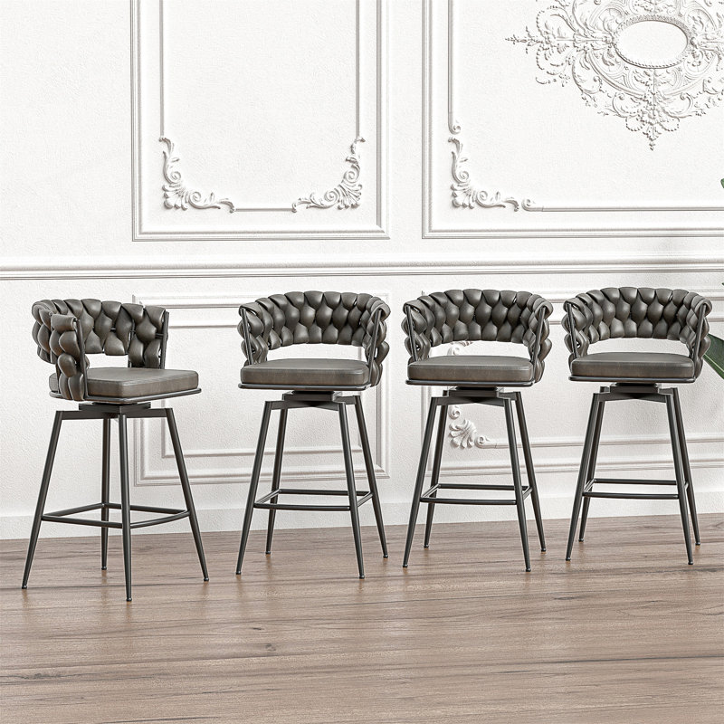 Tabouret, 4, Tanné, Tabouret de bar (siège d'une hauteur de 28,35 po)