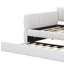 Lit de jour Lambswool, lit plateforme tapissier avec port USB et lit gigogne-734427283