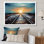 Peach Train Track Serene Railways - Transportation Wall Art Prints